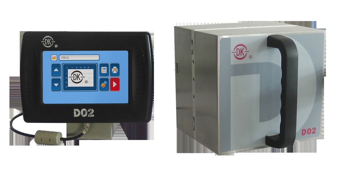 DIKAI D02 Thermische Transfer Overprinter met 24mm Printkop 200 DPI en 120 PPM Printsnelheid voor Verticale Verpakker