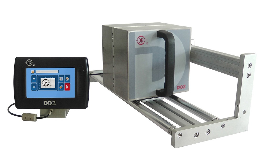 DIKAI D02 Thermische Transfer Overprinter met 24mm Printkop 200 DPI en 120 PPM Printsnelheid voor Verticale Verpakker